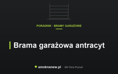 Brama garażowa antracyt