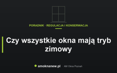 Czy wszystkie okna mają tryb zimowy