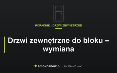 Świat okien blog 16 Drzwi zewnętrzne do bloku – wymiana
