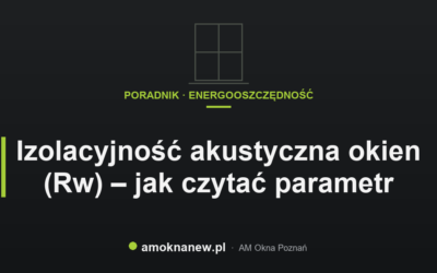 Świat okien blog 3 Izolacyjność akustyczna okien (Rw) – jak czytać parametr