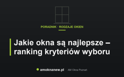 Świat okien blog 25 Jakie okna są najlepsze – ranking kryteriów wyboru