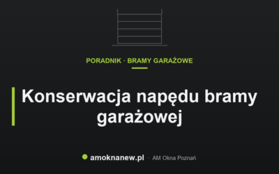 Świat okien blog 10 Konserwacja napędu bramy garażowej