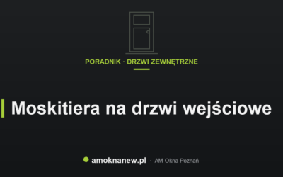 Moskitiera na drzwi wejściowe