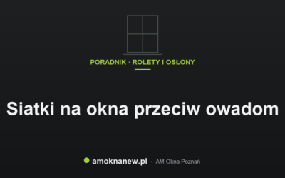 Świat okien blog 27 Siatki na okna przeciw owadom